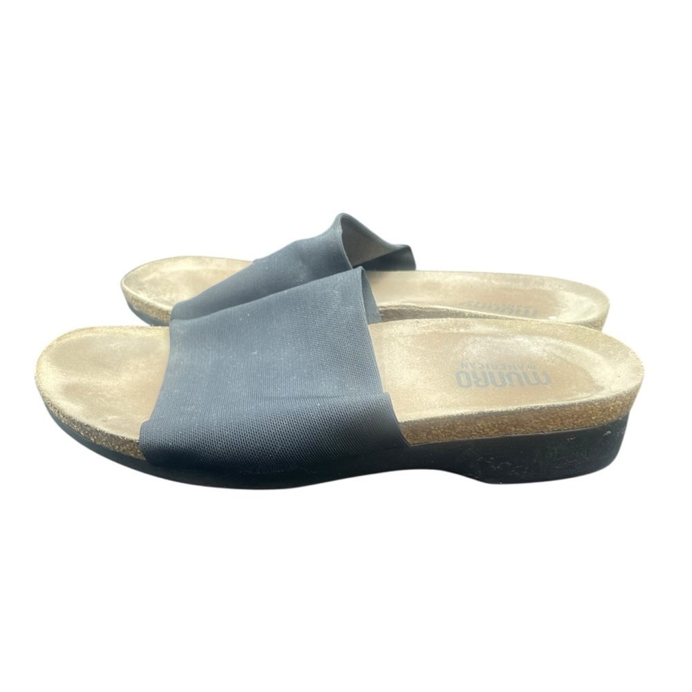 Munro Casita Slide Sandals Women's 6.5 M Black Stretchy Comfy - Picture 3 of 7